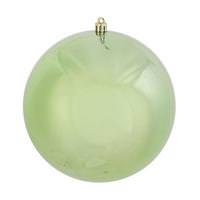 View 4" Celadon Shiny Ball Ornament (6 pack)