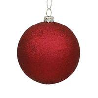 Vickerman 6" Wine Glitter Ball Ornament (set of 4)