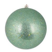Vickerman 6" Seafoam Sequin Ball Ornament (4 pack)