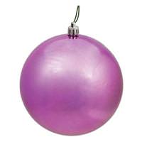 Vickerman 8" Mauve Shiny Ball Ornament