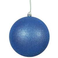 Vickerman 8" Blue Glitter Ball Ornament