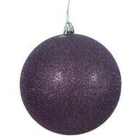 Vickerman 10" Plum Glitter Ball Ornament