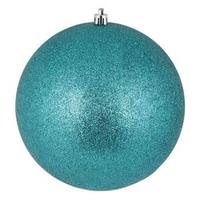 Vickerman 10" Teal Glitter Ball Ornament
