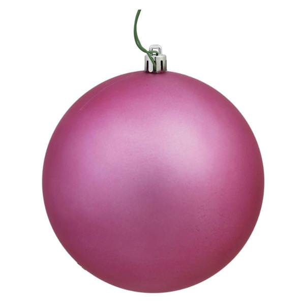 10" Mauve Matte Ball Ornament