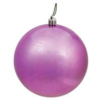 Vickerman 10" Mauve Shiny Ball Ornament