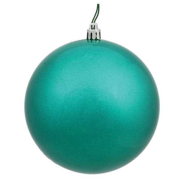 12" Teal Candy Ball Ornament