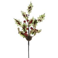 Vickerman 22" Holly/Berry/Sequin Spray (4 pack)