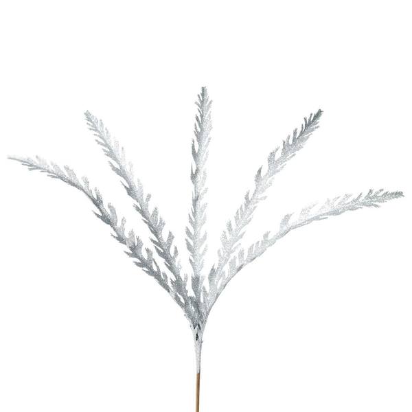 22" Silver Glitter Soap Plant Spray (6 pack)