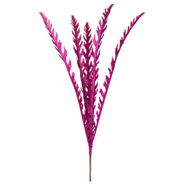 22" Magenta Glitter Soap Plant Spray (6 pack)