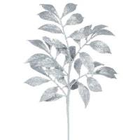 Vickerman 17" Silver Glitter Camelia Spray (6 pack)