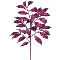 Vickerman 17" Magenta Glitter Camelia Spray (6 pack)