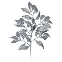 Vickerman 17" Pewter Glitter Camelia Spray (6 pack)