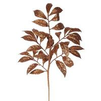 Vickerman 17" Copper Glitter Camelia Spray (6 pack)