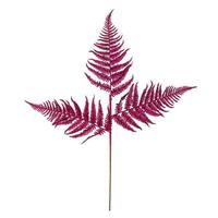 Vickerman 22" Magenta Glitter Fern Spray (6 pack)