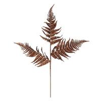Vickerman 22" Chocolate Glitter Fern Spray (6 pack)