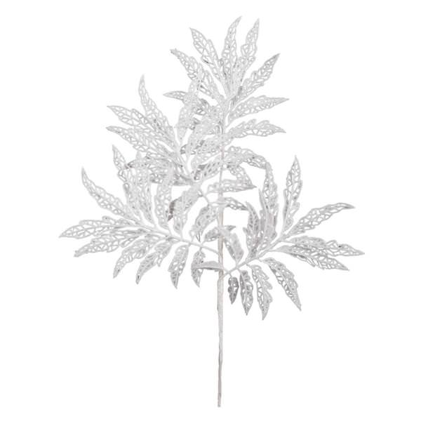 22" White Glitter Sumac Spray (6 pack)