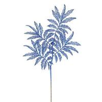 Vickerman 22" Blue Glitter Sumac Spray (6 pack)