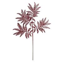 Vickerman 22" Burgundy Glitter Sumac Spray (6 pack)