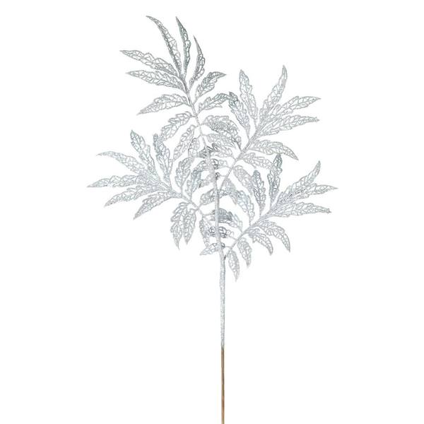 22" Silver Glitter Sumac Spray (6 pack)