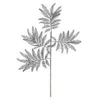 Vickerman 22" Pewter Glitter Sumac Spray (6 pack)