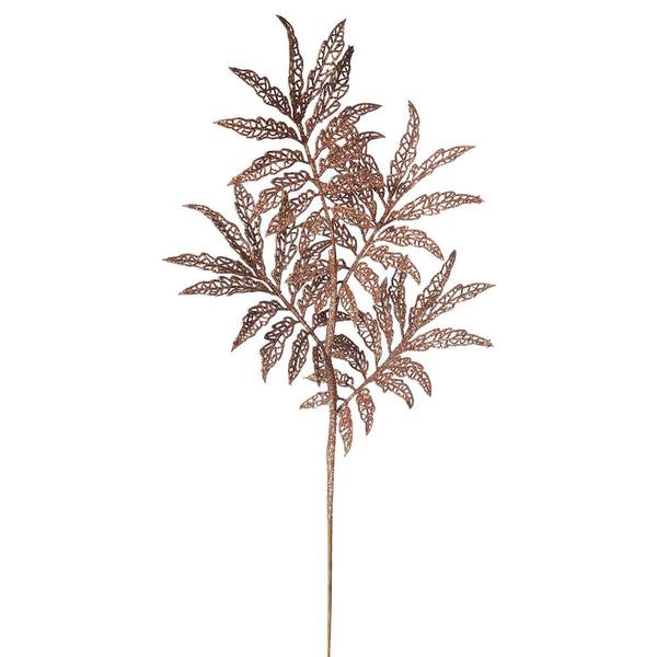 22" Copper Glitter Sumac Spray (6 pack)
