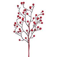 Vickerman 22" Red Outdoor Berry Spray (6 pack)