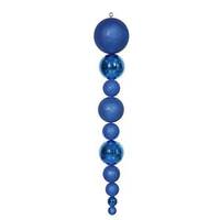 Vickerman 44" Blue Shiny/Matte Ball Finial Ornament
