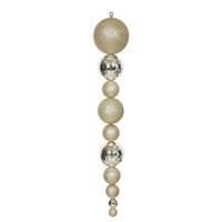 Vickerman 44" Champagne Shiny/Matte Ball Finial Ornament