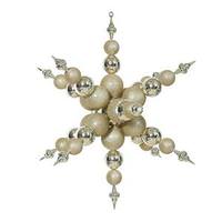 Vickerman 39" Champagne Shiny/Glitter Radical Snowflake Ornament