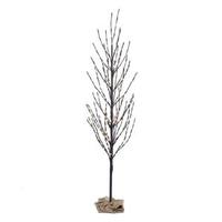 Vickerman 2' Artificial Brown Tree with 120 Warm White LED Lights