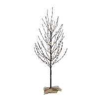 Vickerman 4' Artificial Brown Tree with 280 Warm White LED Lights