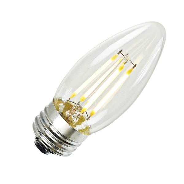 3.2 watt 120 volt C35 Medium Screw 2700K Warm White LED 