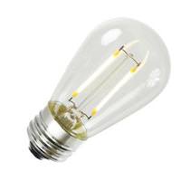Vickerman 1.6 watt 130 volt S14 Medium Screw Base Dimmable Warm White Transparent LED Filament Bulb