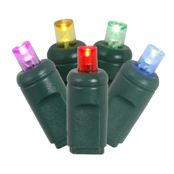 120 Light 4'x6' Green Wire Multi-Color Wide Angle LED Net Set