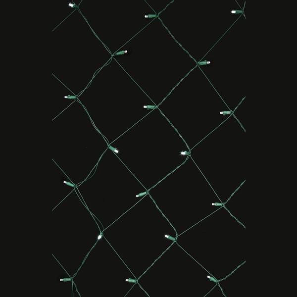 120 Light 4'x6' Green Wire Pure White Wide Angle LED Net Set