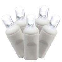 Vickerman 70 Light 9' White Wire Pure White Wide Angle LED Icicle String with 3.5" Spacing