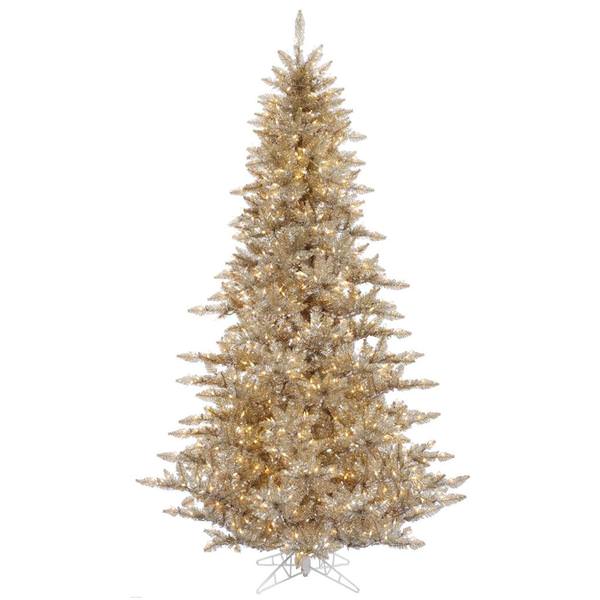 3' x 25" Champagne Tree with 100 Warm White LED Lights