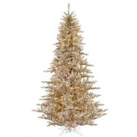 View 3' x 25" Champagne Tree with 100 Warm White LED Lights