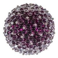 Vickerman 4" Purple Acrylic Beaded Ball Ornament (4 pack)