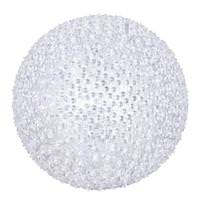 Vickerman 10" Silver Acrylic Beaded Ball Ornament