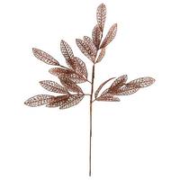 Vickerman 22" Rose Gold Glitter Bay Leaf Mesh Spray (12 pack)