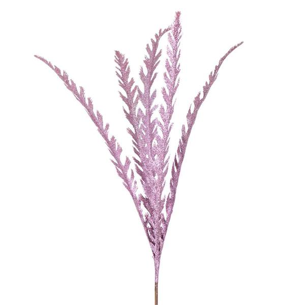 22" Mauve Soap Plant Glitter Spray (6 pack)