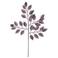 Vickerman 17" Mauve Glitter Camelia Spray (6 pack)