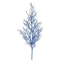 Vickerman 28" Blue Glitter Wild Huck Spray (6 pack)