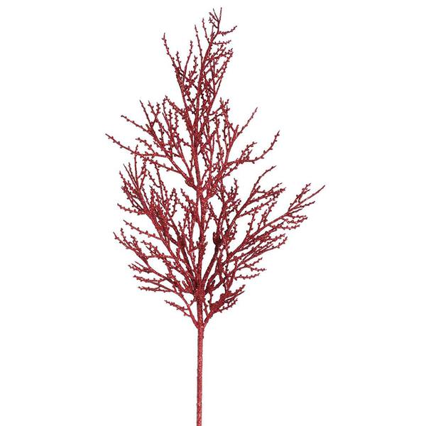 28" Red Glitter Wild Huck Spray (6 pack)