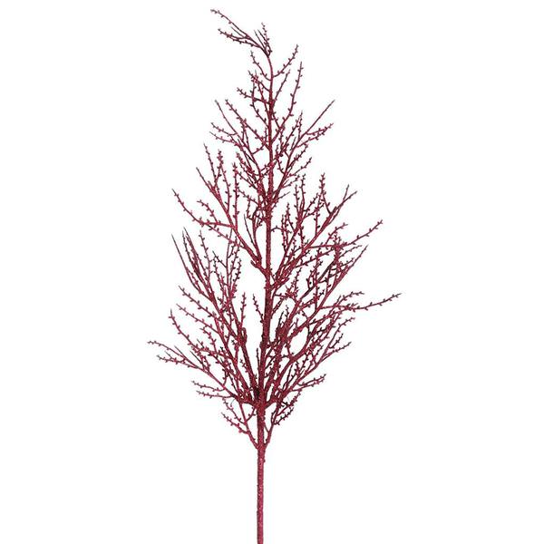 28" Burgundy Glitter Wild Huck Spray (6 pack)