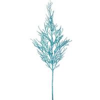 View 28" Turquoise Glitter Wild Huck Spray (6 pack)