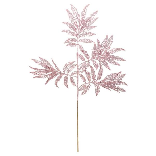 22" Mauve Glitter Sumac Spray Christmas Decoration (6 Pack)