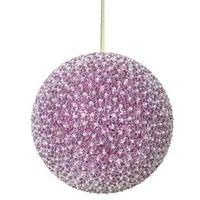Vickerman 10" Cerise Acrylic Beaded Ball Ornament