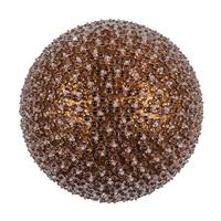 Vickerman 10" Rose Gold Acrylic Beaded Ball Ornament